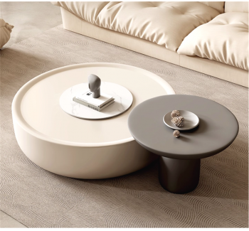 CJ23Creamy Style Sintered Stone Coffee Table