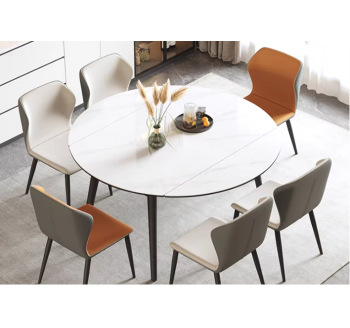 CZ18طاولة طعام قابلة للتمديد من الحجر الصناعي