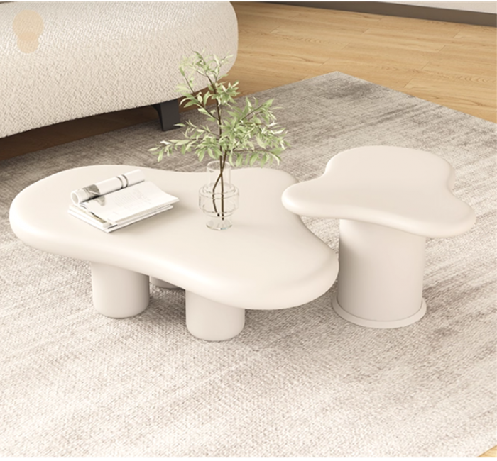 CJ24Cream-Style Creative Cloud Coffee Table
