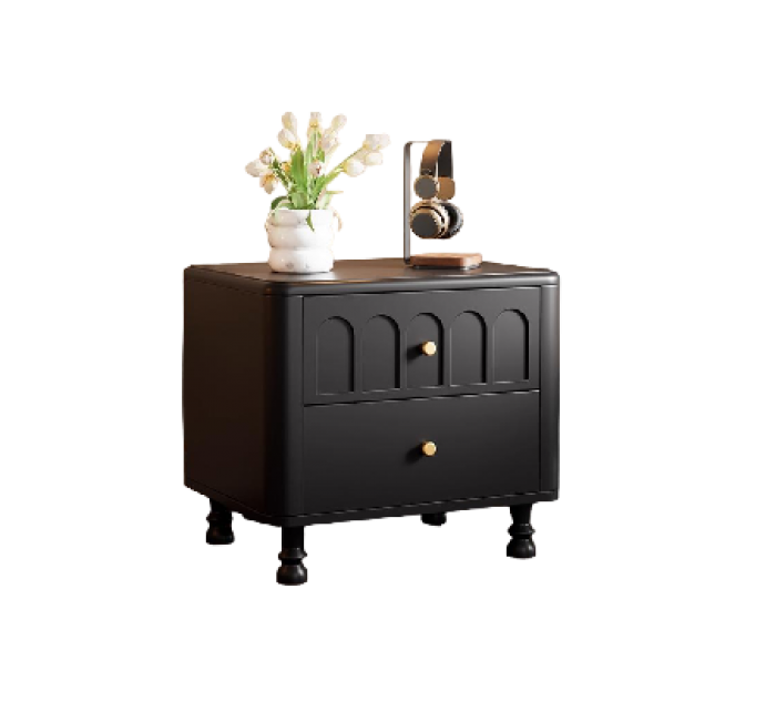 CTG01Solid Wood Retro Nightstand
