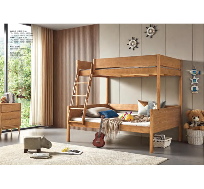 A809Full Solid Wood Children's Bed