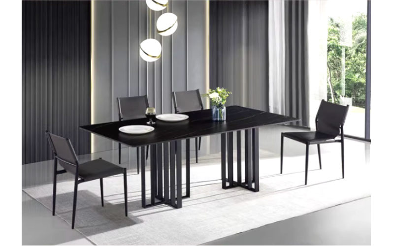 CZ09طاولة طعام من الحجر الصناعي