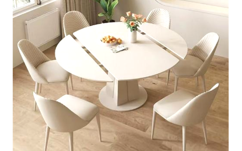 CZ16طاولة طعام قابلة للتمديد من الحجر الصناعي