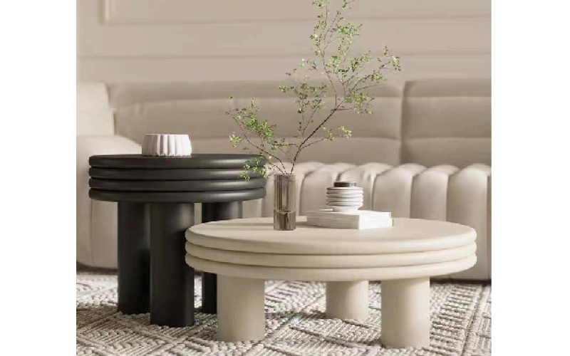 CJ08طاولة قهوة بالطابع الكريمي