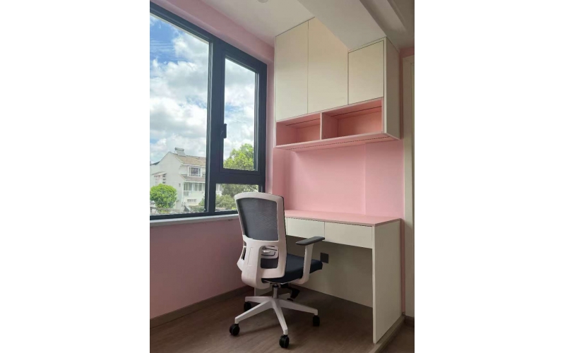 ✨粉色系定制书桌｜座椅直接把舒适度拉满